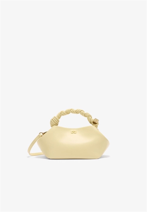 GANNI B2100147 BOU BAG YELLOW CREAM
